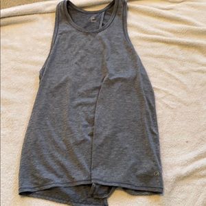 Gap open back tie tank